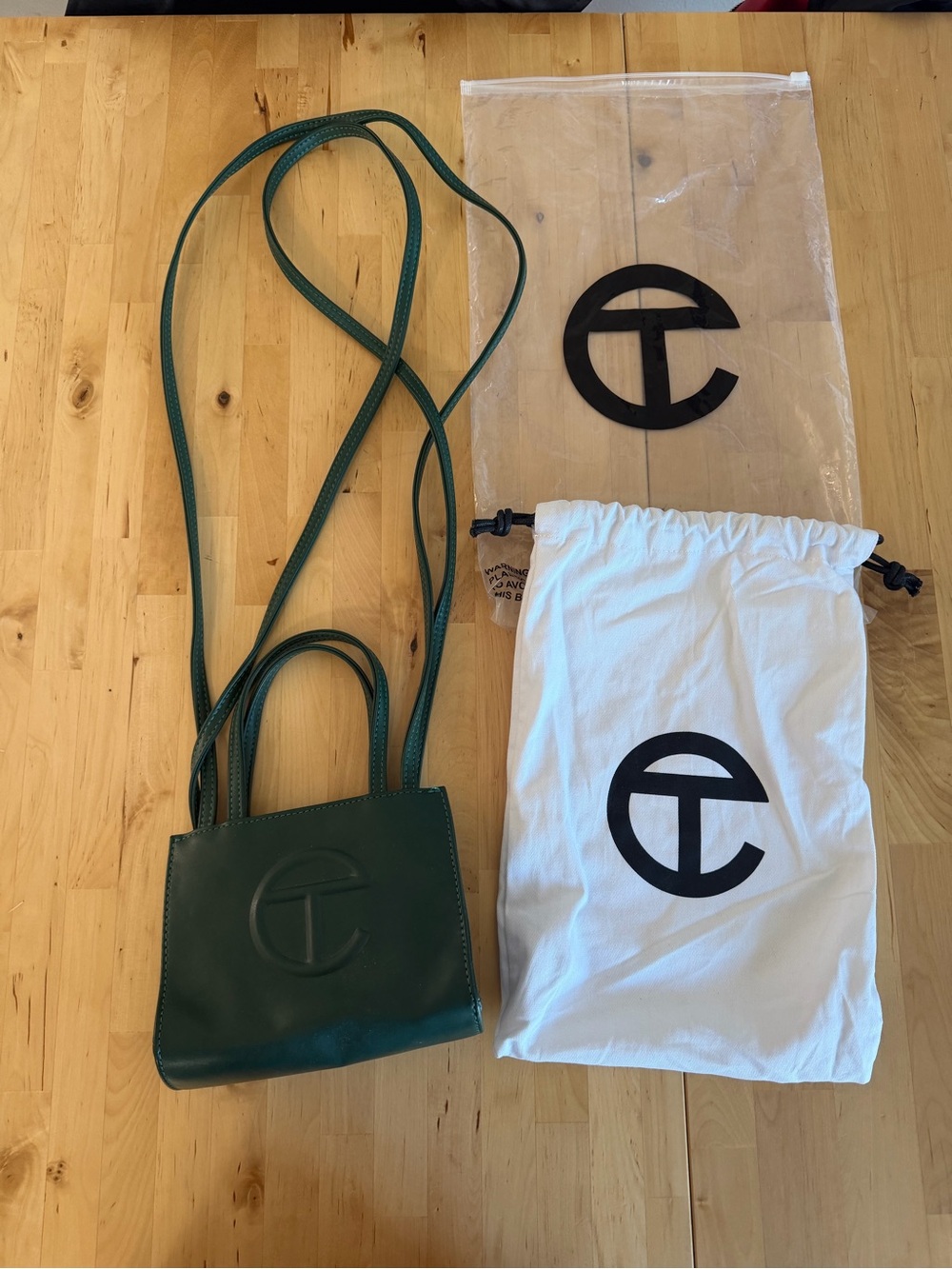 Telfar Green Small Shopping Bag - dark olive